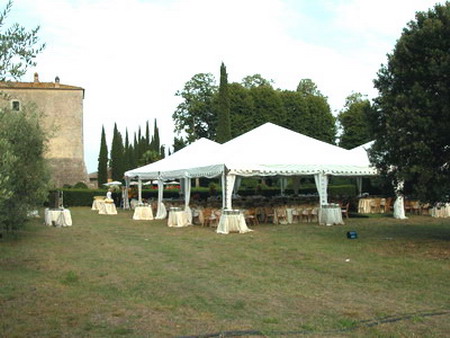 Tendoni nel parco del Castello