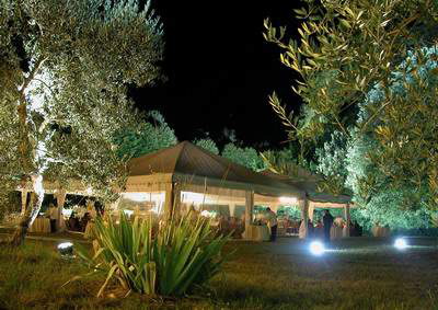 Event at night at Castello di Grotti  estate